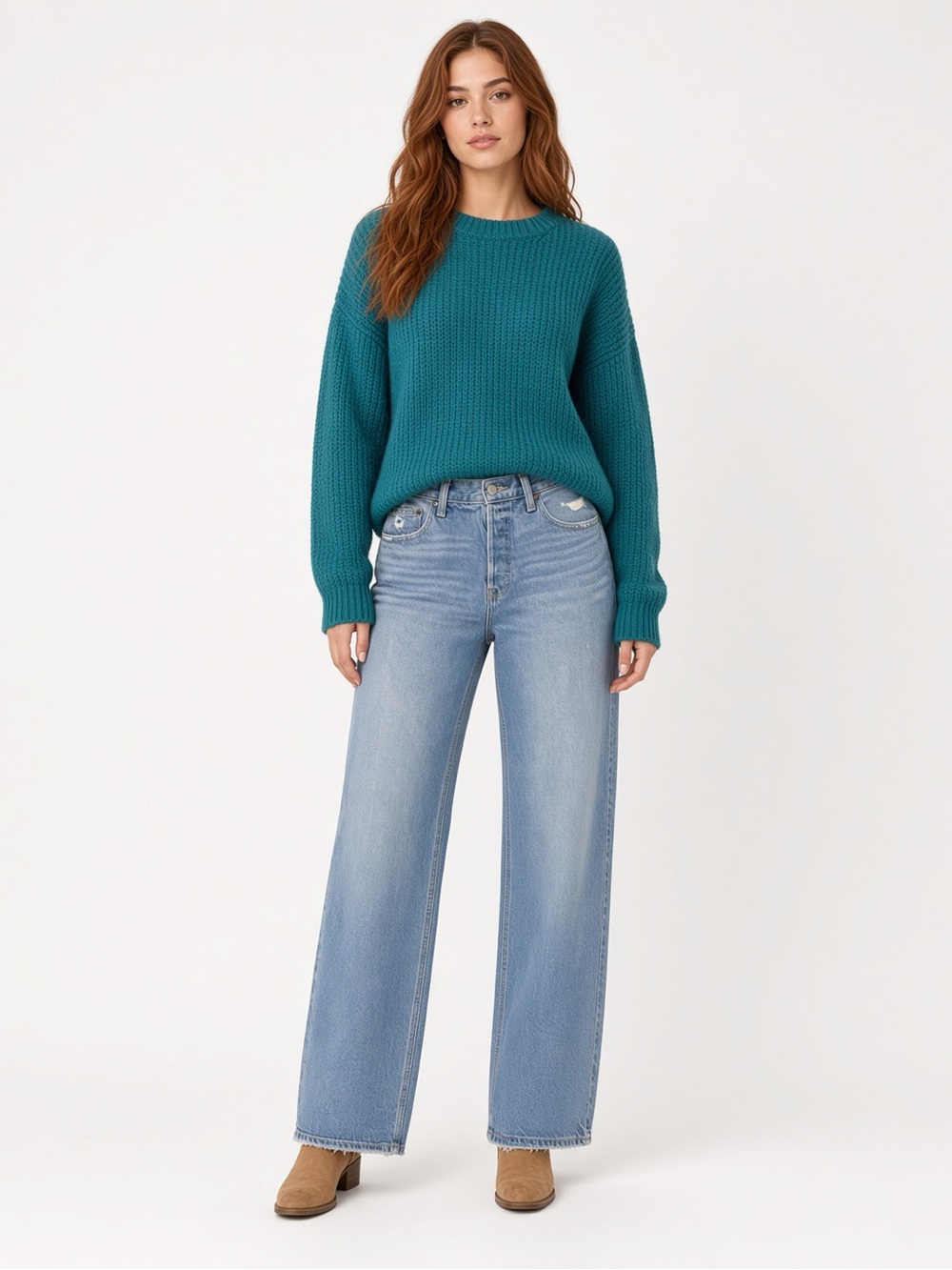Universal Thread Mid Rise 90s Baggy Jeans 10 Light Wash